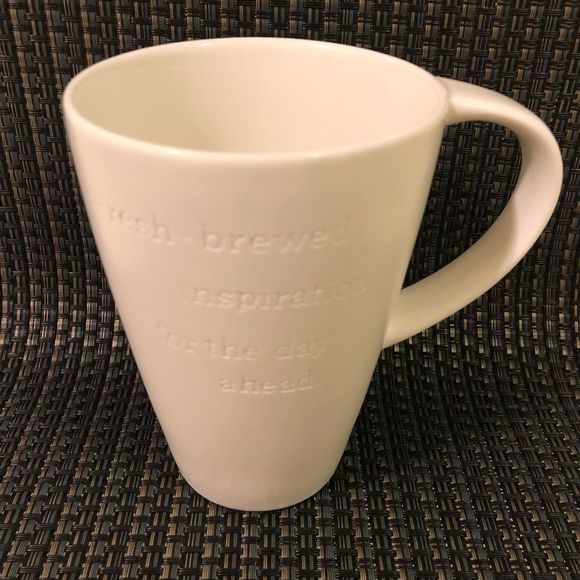 2013 Starbucks 16oz Mug Fresh Brewed Inspiration For The Day Ahead Tall White - Picture 3 of 9